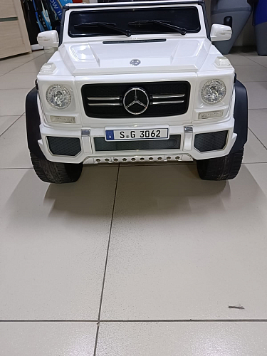 купить Детский электромобиль Джип Mercedes G650 Ultra New белый в Барнауле - фото 