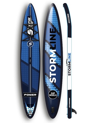 купить Надувная доска для SUP-бординга STORMLINE POWERMAX 12.6 туринговая (2022) в Волгограде - фото 