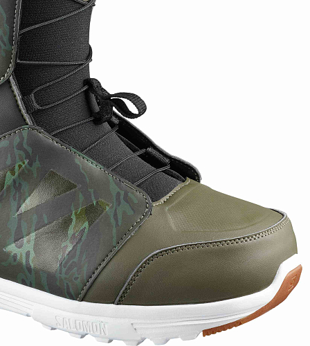 купить Ботинки для сноуборда SALOMON 2019-20 LAUNCH CAMO/OLV/BELUGA в Москве - фото 